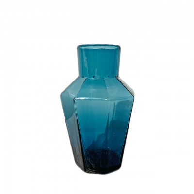 Vaso poligonale blu