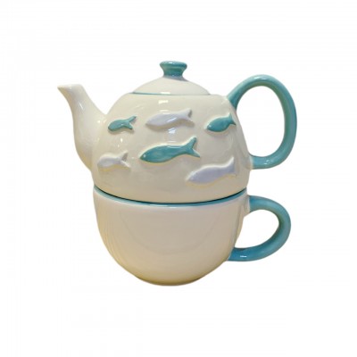 Set teapot and cup...
